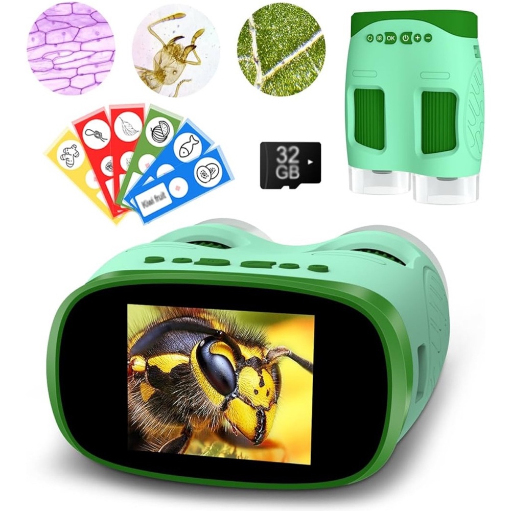 🥇1000X HD Rechargeable Kids Microscope